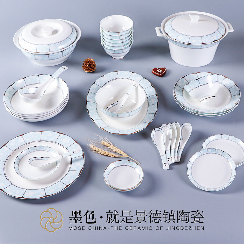 墨色幽韵，匠心器用——景德镇高档骨瓷碗碟盘品鉴